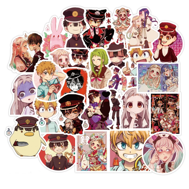 100PCS Teenager Flower Zijun Anime Stickers PVC Waterproof Reusable Luggage Guitar Skateboard Refrigerator Cartoon | Игрушки и хобби
