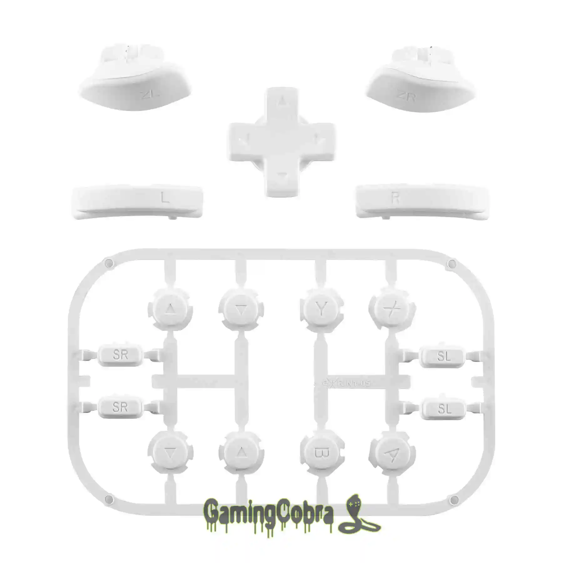 White Пользовательские Замена D-pad ABXY ключи SR SL L R ZR ZL триггер полный набор кнопок ж/инструменты для nintendo Switch Joy-Con - Цвет: White