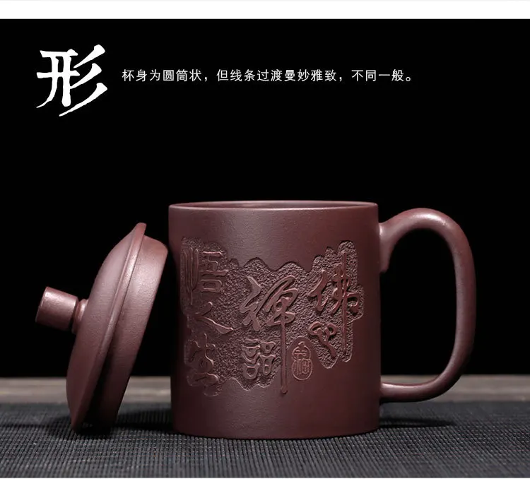 Yixing сырая минеральная глина чашка с крышкой полностью чашка ручной работы нижний слот зеленовато-голубой дзен чайный набор с чашками Подарочная Настройка Customization