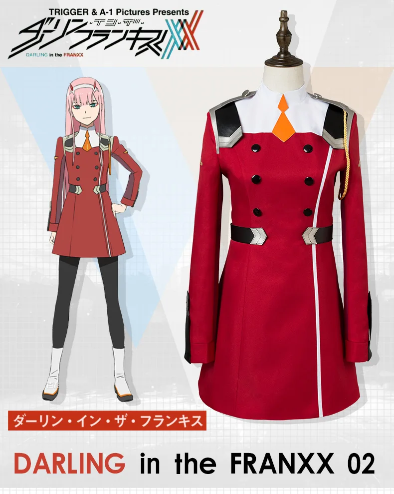 Новинка! Darling in the FranXX CODE 002 Zero Two, костюм для косплея, костюм для косплея сборной, Униформа, летнее платье