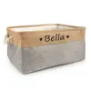 Personalized Dog Toy Basket Free Print Pet Storage Box Cat DIY Custom Name Toys Clothes Accessories Organize Storage 6
