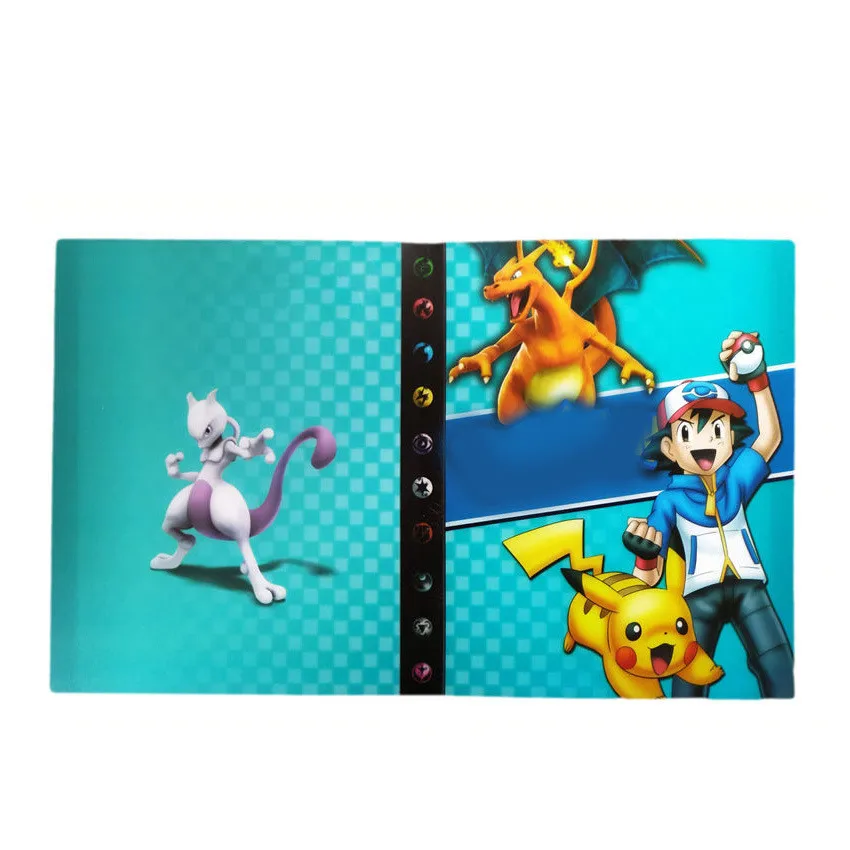 Коллекция Пикачу Pokemon cards альбом книга Топ загруженный список игральных карт pokemon держатель Альбом игрушки для нового подарка