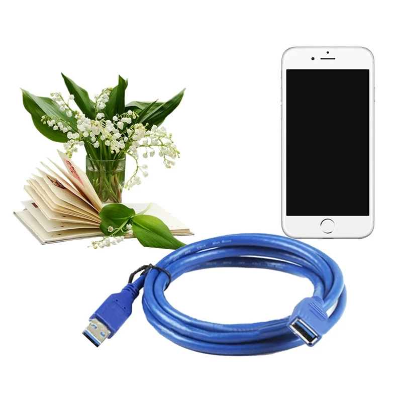 1 м высокоскоростной USB3.0 удлинитель 100 см Мужской Женский Удлинительный USB3.0 кабель для мужчин и женщин USB V3.0 USB3 кабель Шнур провода
