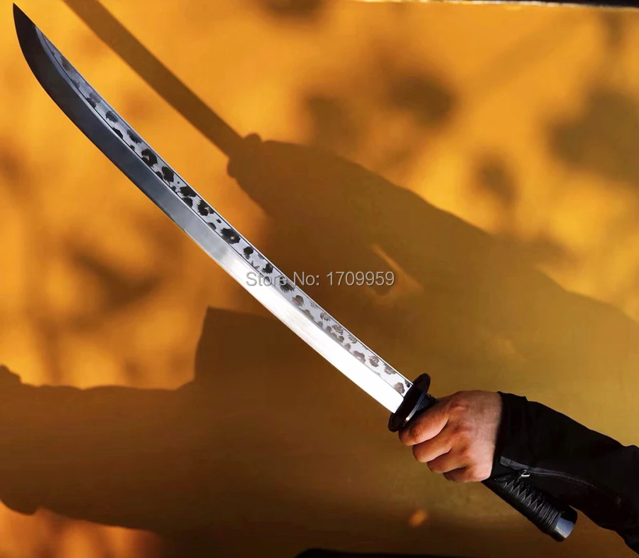 Chinese KungFu Battle Waist Knife Saber Strong High Manganese Steel Blade Sharp WuShu Broadsword Dao Sword