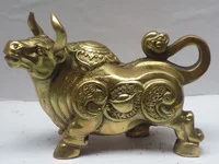 

christmas decorations for home+ Metal crafts Home Decoration Chinese brass Carved Bull Sculpture /Metal Ox Statue