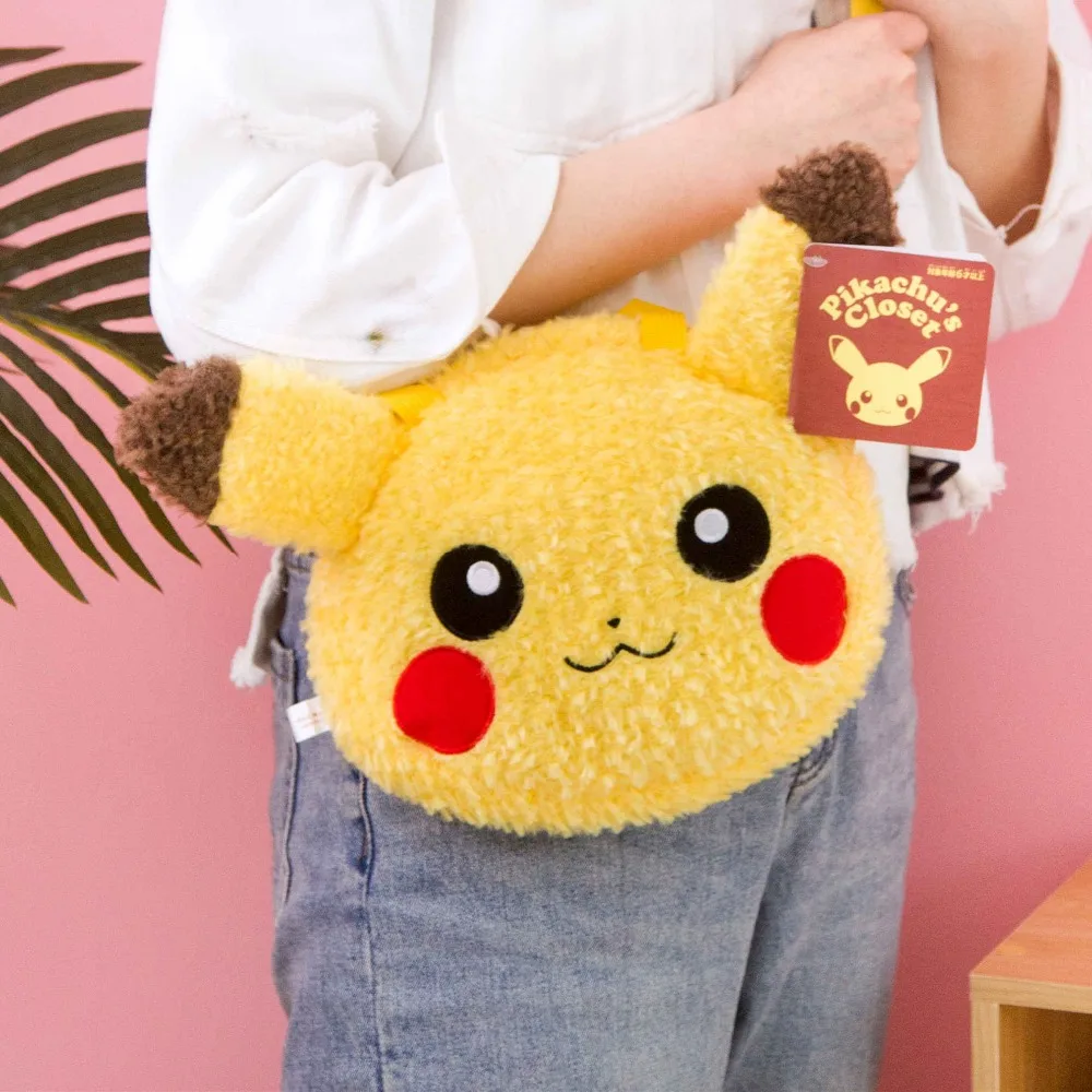 Takara Tomy Pokemon Pikauchu рюкзак плюшевая кавайная Игрушка Аниме Сумка через плечо мягкая сумка подарки для подруги подарок
