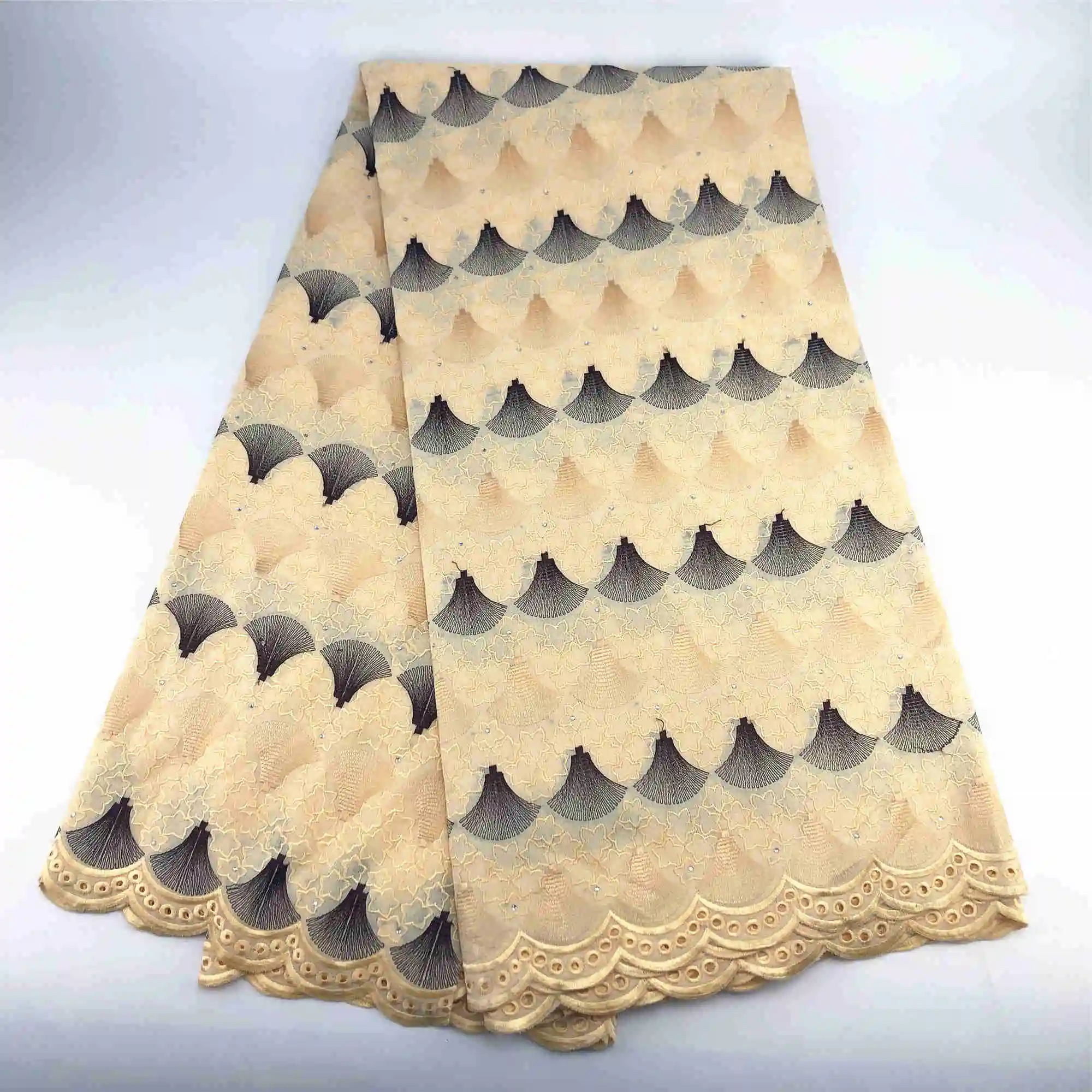 Африканская швейцарская вуаль кружева в Швейцарии 5 ярдов мягкая африканская