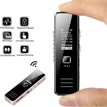 

Voice Recorder With MP3 Player USB Sound Recorder Long Recording Time 32GB Rechargeable Digital Audio Sound Voice Recorder