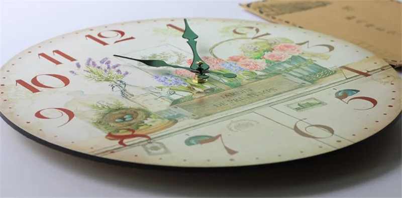Ретро электронные часы Reloj механизм украшения дома настенные часы декоративные цветы дизайн настенные часы для комнаты кухонные часы
