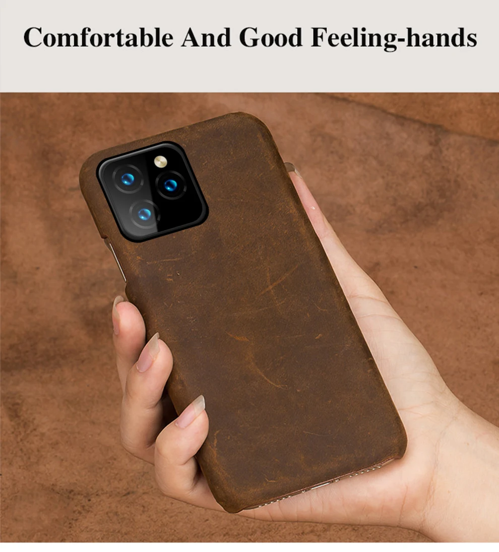 Подлинный подтягивающий кожаный чехол для телефона для iphone 11 11 Pro 11 Pro Max X XS XR XSMAX 6s 7 8 Plus 6 5 5S SE Plus Crazy чехол в виде лошади