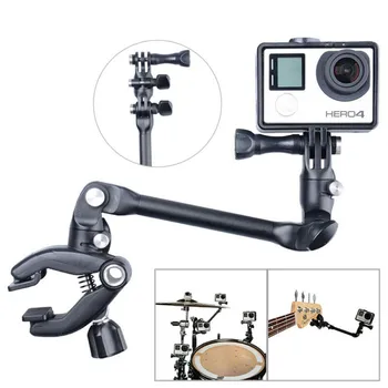 

Guitar Drum Clips 360 Rotate Music Mount Arm Stand Clamp Origina for All Gopro