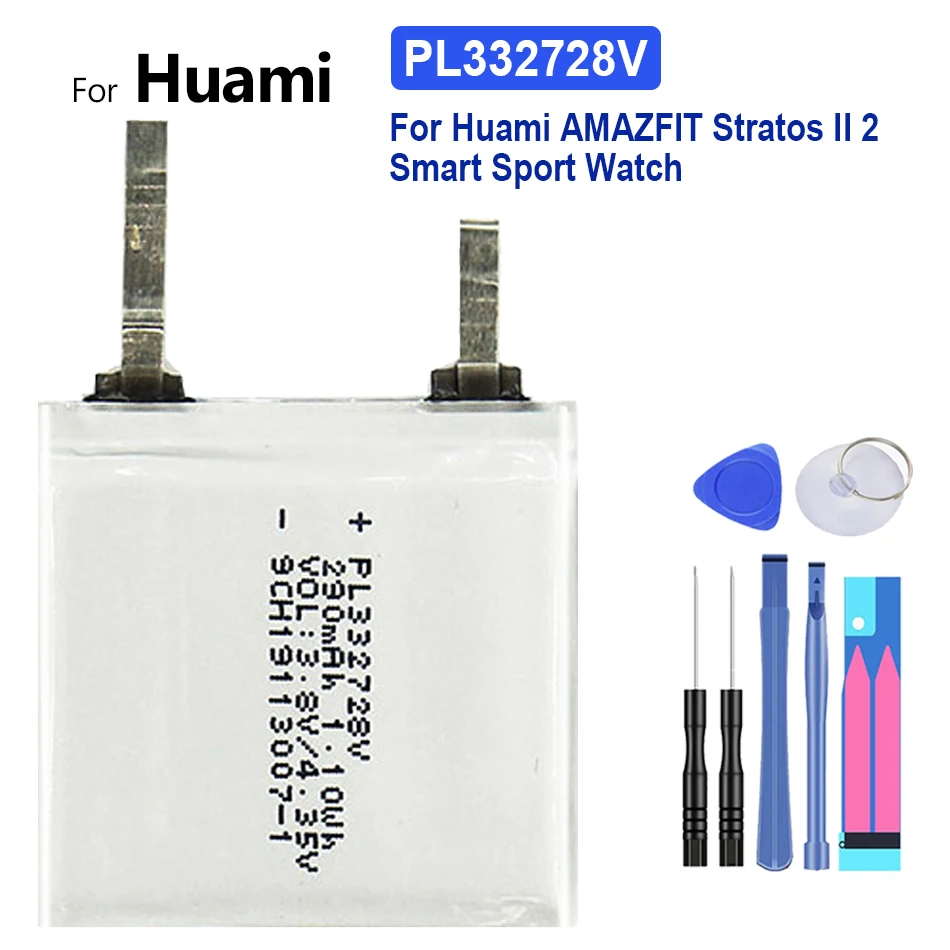 Watch Battery for Huami Amazfit T-rex Pro/Res Sport 2/verge Lite Global/Stratos II 2 A1609/for Ares Bip GTR/sports | Мобильные
