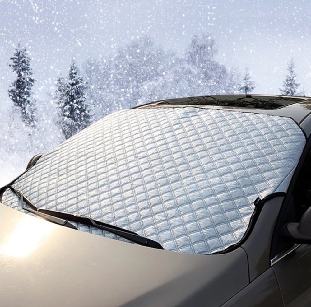 Car Sunshade Covers Front Window Sunshade Anti Snow Protector Anti Sun UV Heat Windshield Thick Car SUV Cover