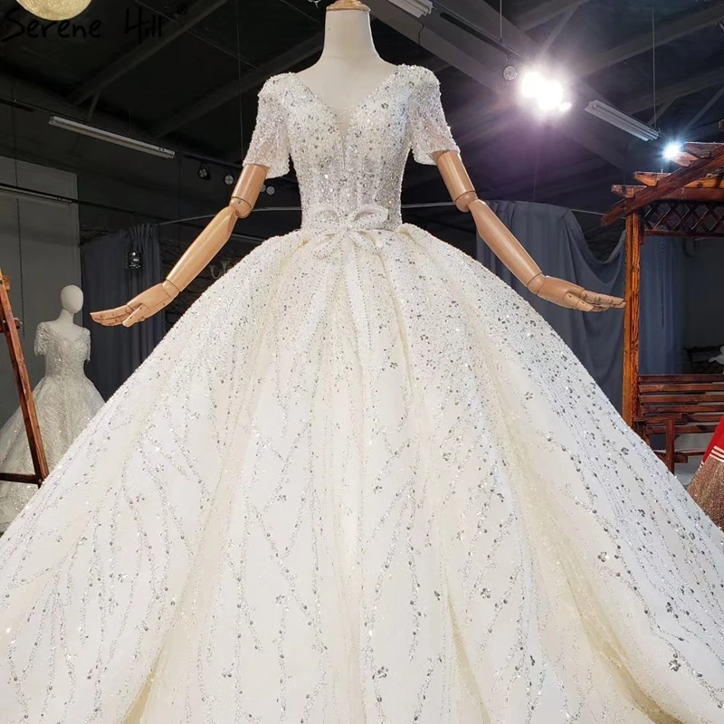 short bling wedding dresses