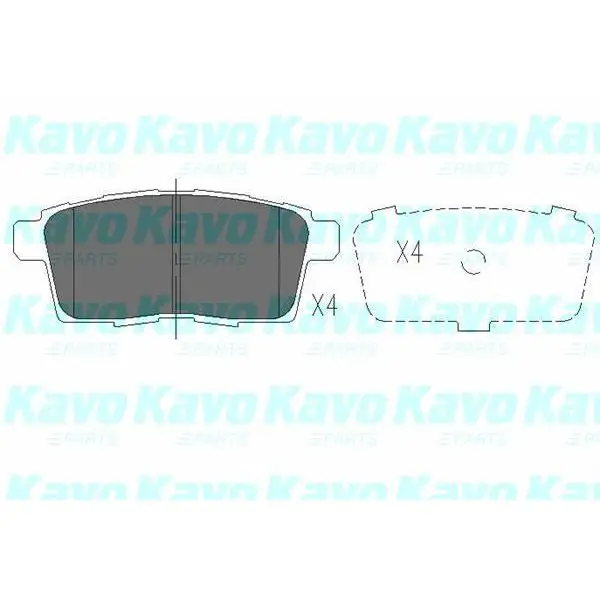 Колодки тормозные MAZDA CX7/CX9 07- задние KAVO PARTS KBP-4559