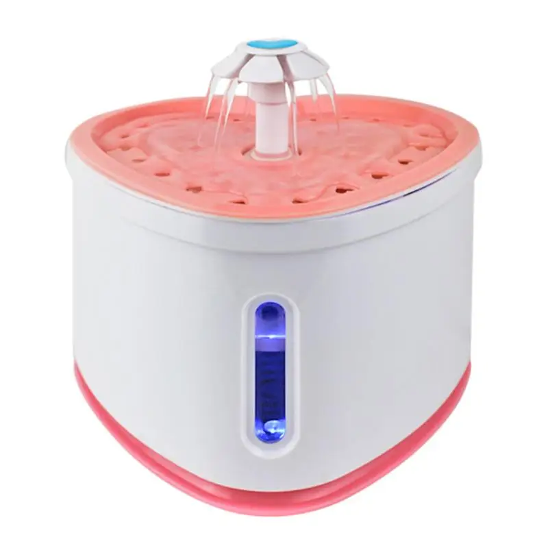 2L USB светодиодный автоматический диспенсер для воды для домашних животных, электрическая миска для питья собак и кошек, бесшумная поилка для домашних животных, миска для питья домашних животных, диспенсер для фонтанов