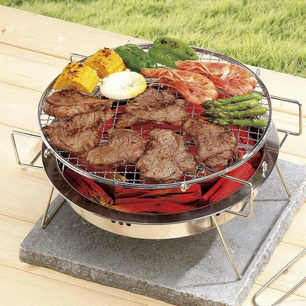 Высококачественный гриль для барбекю сделай сам портативная плита кемпинга и