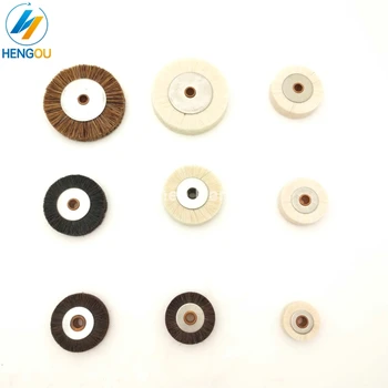 

free shipping Various Size Hard Brush Wheel, Soft Brush Wheel Heidelberg Roland Komori Ryobi Printing Machine Parts Wool Roller