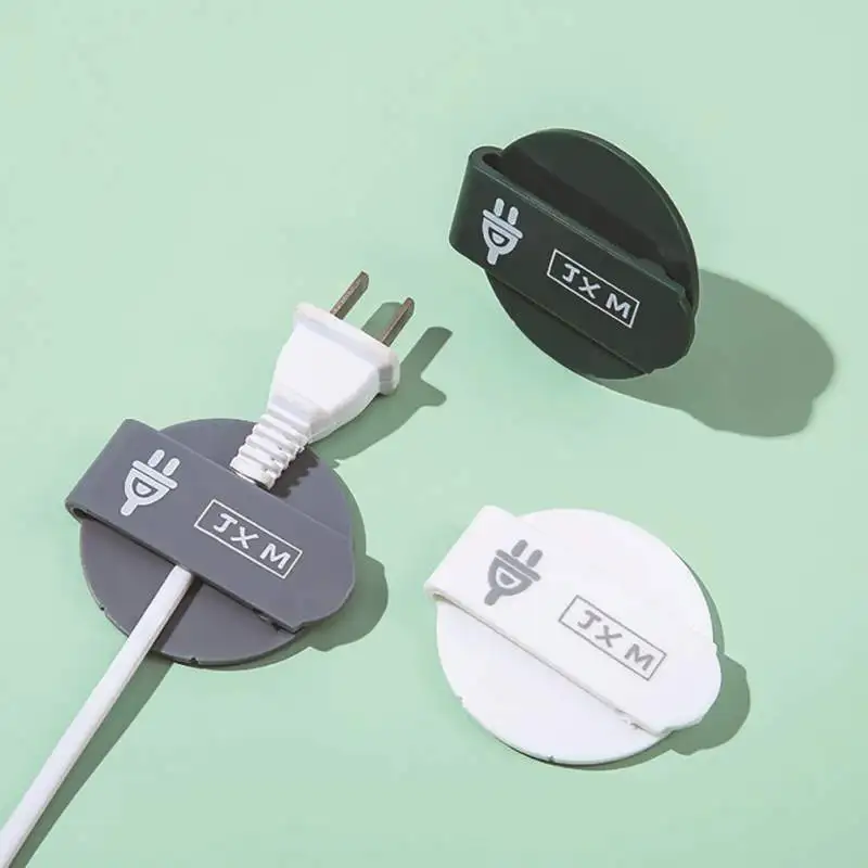 

Cable Organizer Silicone USB Cable Winder Desktop Tidy Management Clips Cable Holder for Mouse keyboard Headphone Wire