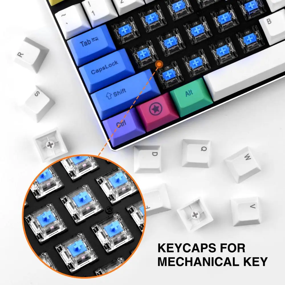 Havit PBT Keycaps 67 87 104 ключей игровой Keycap набор с съемником для DIY Cherry MX механическая