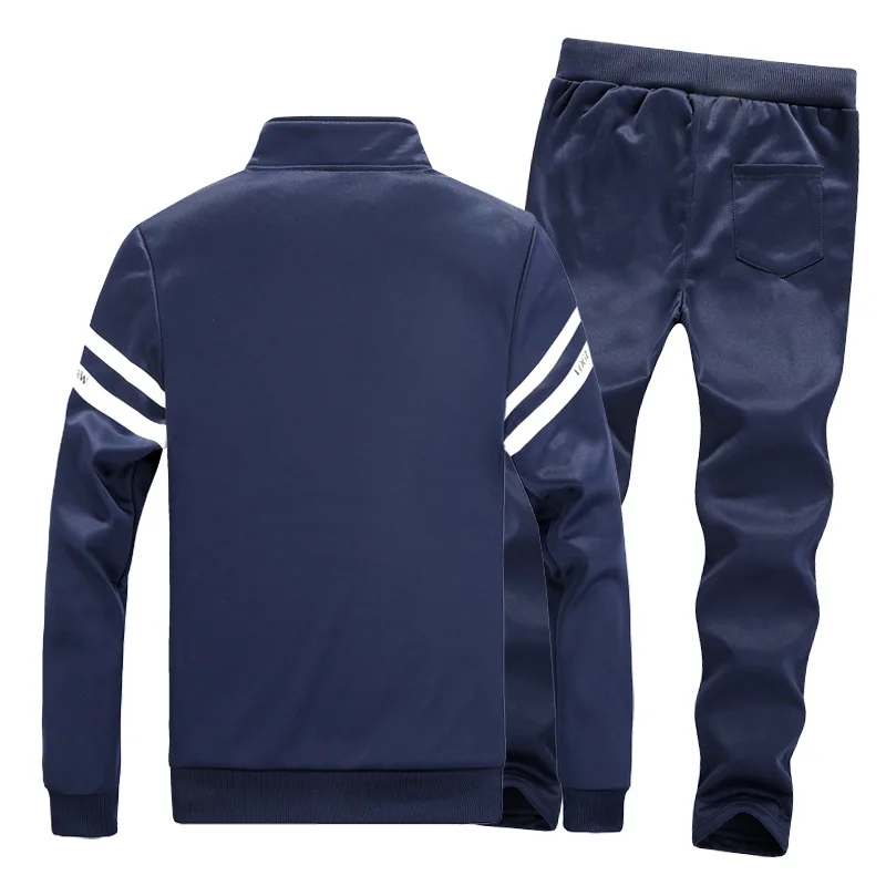 

Hot Selling HDA Long-sleeve Sweater Set Men's Korean-style Casual Sweatshirt Autumn And Winter Two-Piece Set 8082