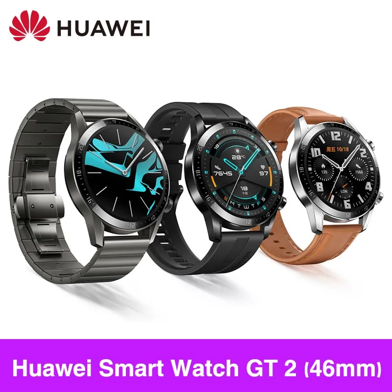 Смарт-часы huawei GT 2, мужские часы с поддержкой gps, срок службы батареи 14 дней, 5 АТМ, водостойкий трекер сердечного ритма для Android и iOS