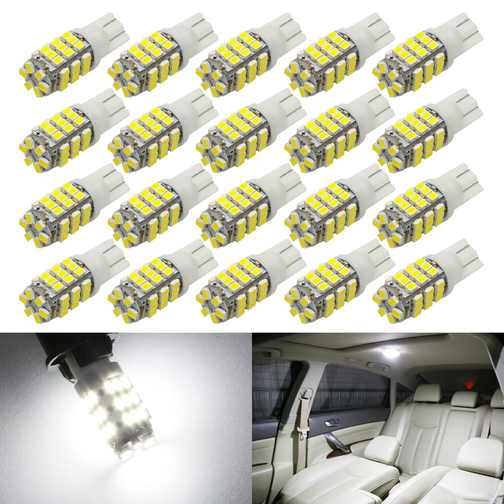 20 шт. Автомобильные светодиодные лампы T10 LED 42 Smd W5W 194 168 | Автомобили и мотоциклы