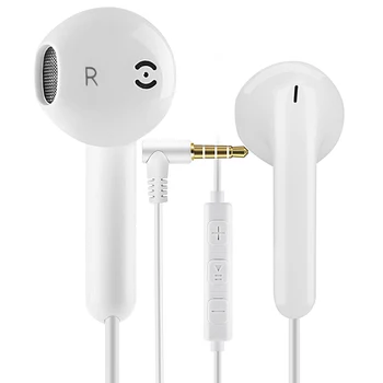 

Professional 3.5mm Wired Control In-ear Earphone Earbuds Heavy Bass HiFi Elbow/Straight Headset for Android IOS Phones