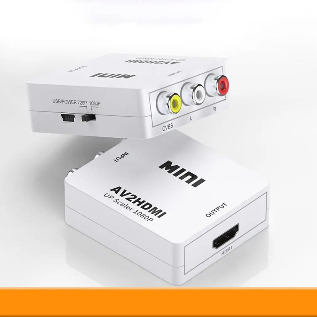 AV в HDMI Scaler адаптер HD видео композитный конвертер коробка AV в HDMI видео 1080P мини конвертер проектор