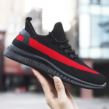 

HKIMDL Fashion Sneakers Lightweight Men Casual Shoes Breathable Male Footwear Lace Up Walking Shoes