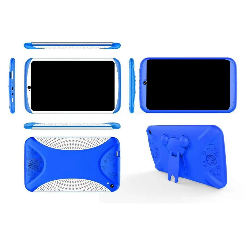 Детский планшетный ПК 7 дюймов четырехъядерный HD планшет Android 4,4 Двойная камера Wifi+ Bluetooth EU штекер