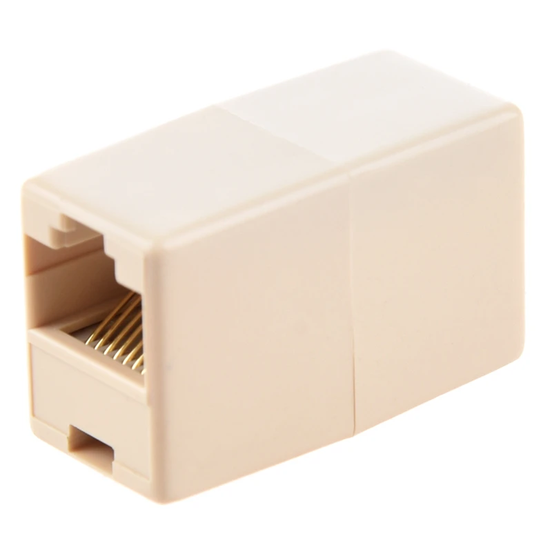 10 шт. Rj45 Cat5 муфты столярные половые смены и 5 бежевый пластик Rj11 6P4C женский/женский