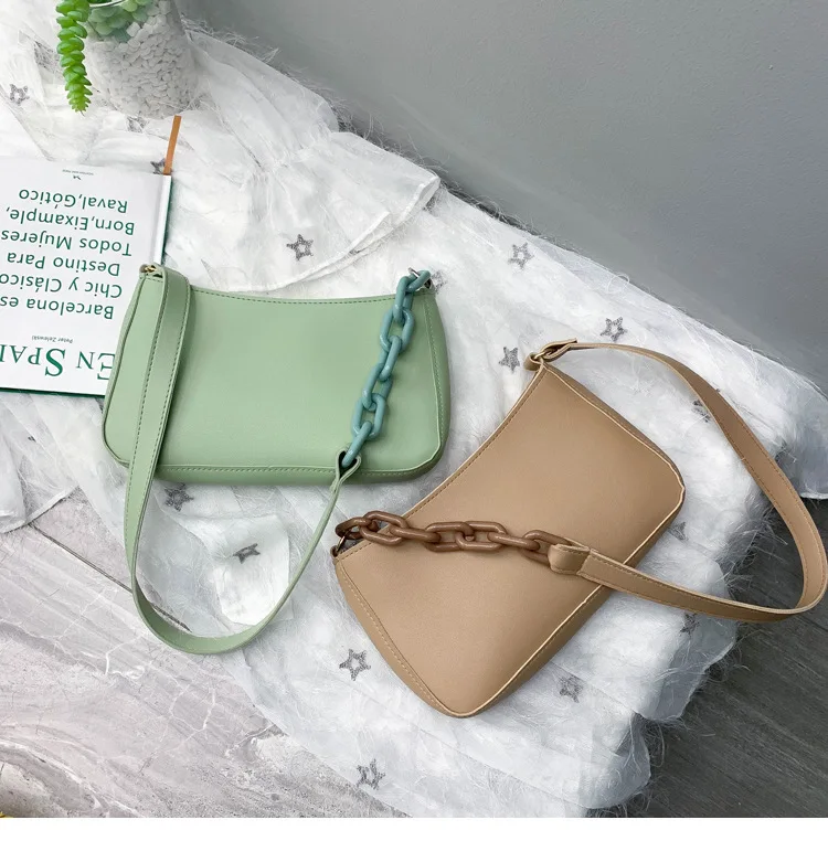 Ins популярные сумки на плечо из искусственной кожи для женщин 2020 модная сумка