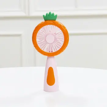 

Cartoon Fruit Handheld Desk USB Charging Mini Fan with LED Night Light 2 Speed