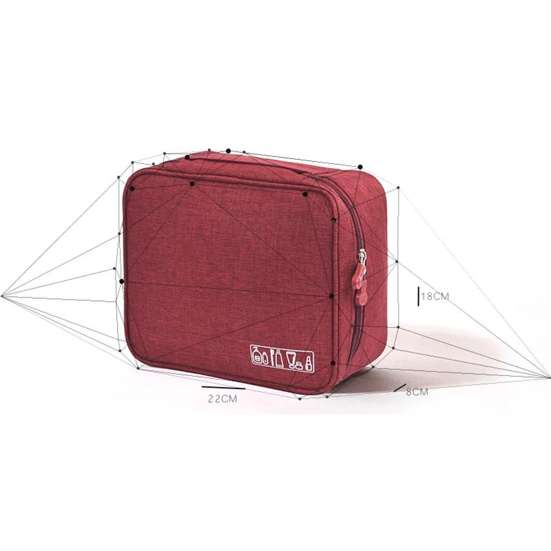 Portable Travel Cosmetic Organizer Women'S Toiletry Bag Makeup Storage Bag Zipper Pouch Home Luggage Accessories Cosmetics Bag S
