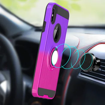 

30pcs New 360 rotating ring buckles case 2 in1 car cover for Samsung Galaxy A20s/A10s/ A80 / A90/A40/A70 / M40 / A60/ A2 Core