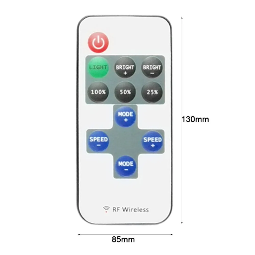 ICOCO DC5V-DC 24V 11 клавиш RF беспроводной пульт дистанционного управления светодиодный мини-пульт контроллер для одной цветной полосы света