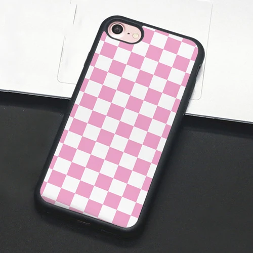 Шахматный клетчатый чехол для телефона для iphone 11 11pro 11promax X XR XS MAX 6 6s 7 8 Plus TPU чехол - Цвет: A