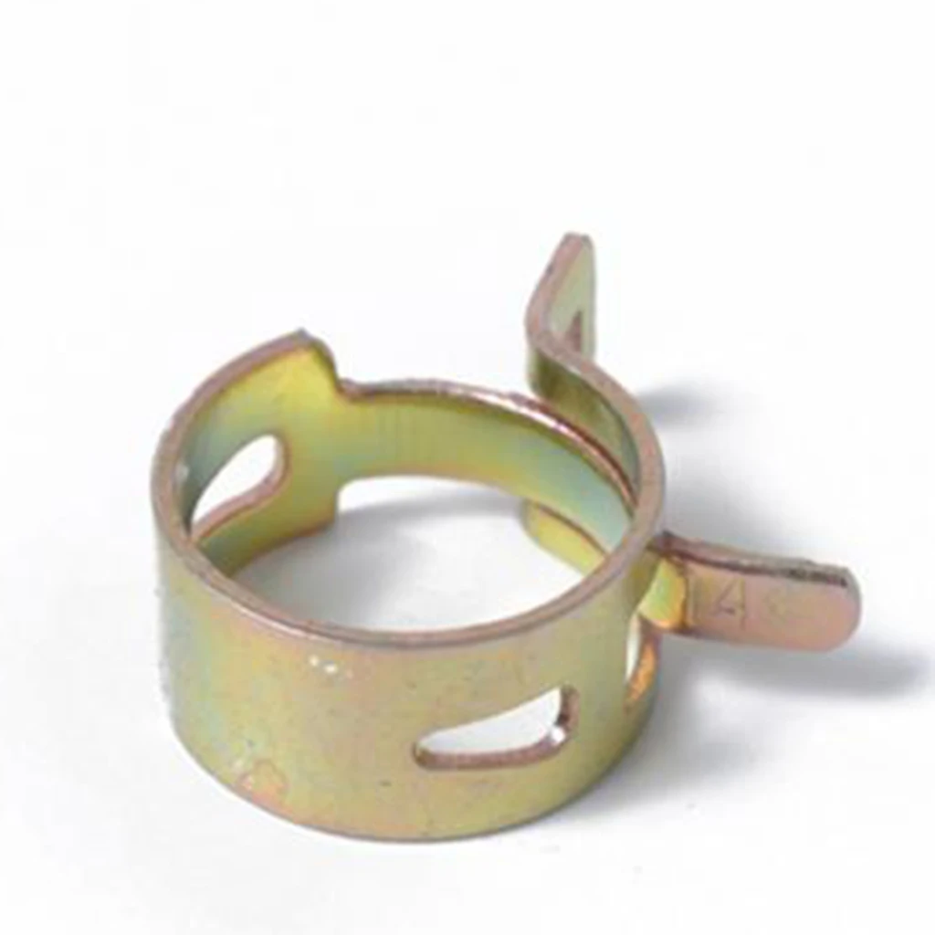 80pcs Hose Spring Clip Clamps 6-15mm Steel Vacuum Fuel Oil Line Band Clips