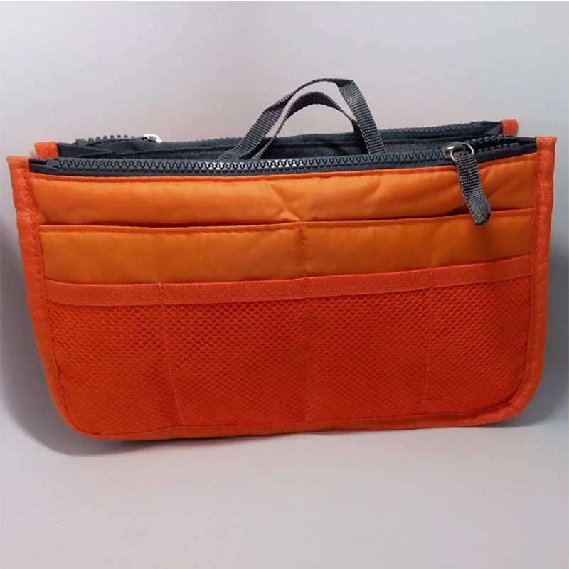Orange Fashion Cosmetic Bag Makeup Bag Travel Organizer Portable Beauty Pouch Functional Toiletry Make Up Makeup Organizers Bag Case - Цвет: Orange