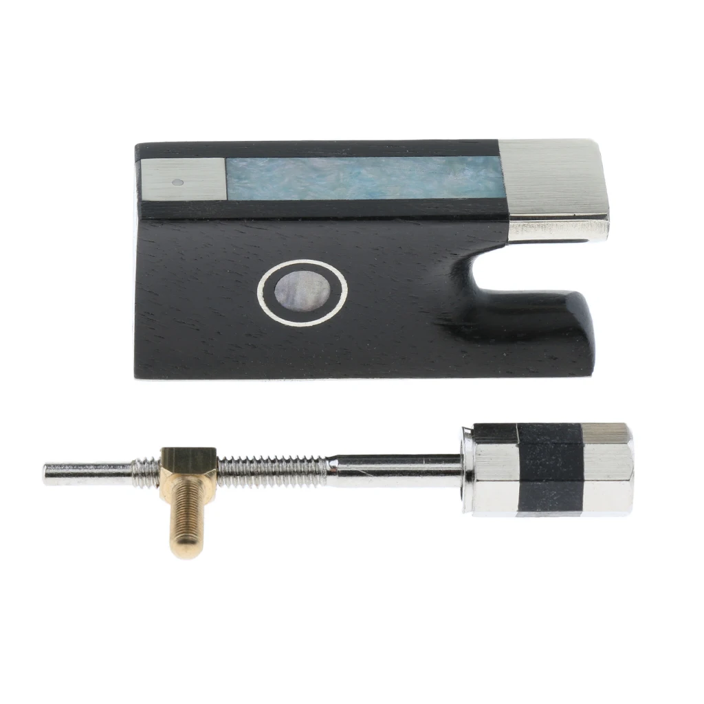 Скрипка Ebony Лягушка лук с винтом, акустическая Скрипка Часть Repalcement, студентов обучения