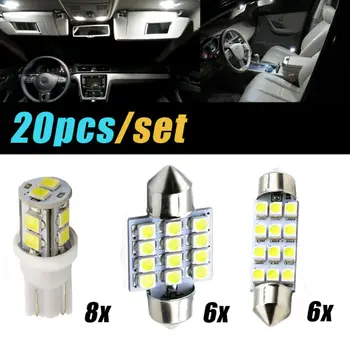 

Dome LED Light Map Bulbs Door License Plate Xenon White Car Interior Inside