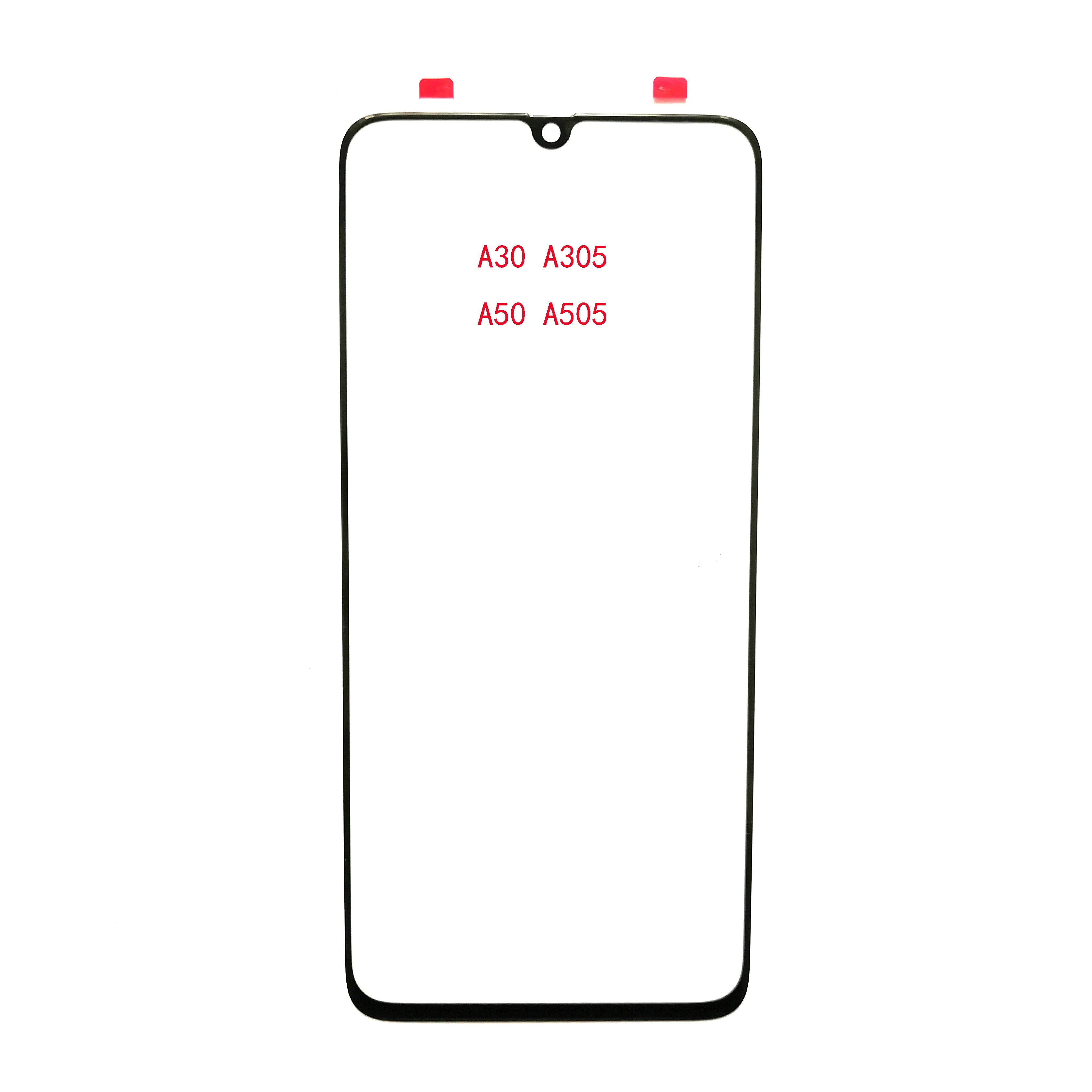 Для samsung Galaxy A10 A20 A30 A40 A50 A105 A205 A305 A405 A505 передний Внешний стеклянный объектив со стороны экрана крышка