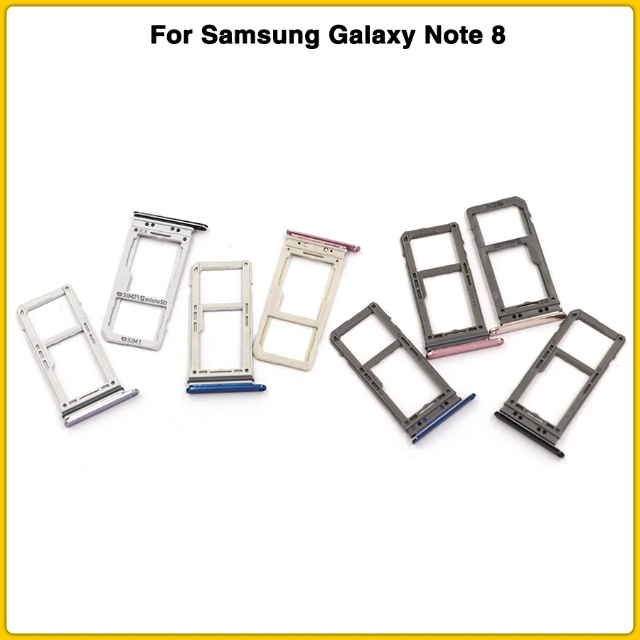 Одиночный и двойной лоток для sim-карт note8 для samsung Galaxy Note 8, устройство для чтения sim-карт, держатель для sim-карты, слот для sim-карты, запасные части