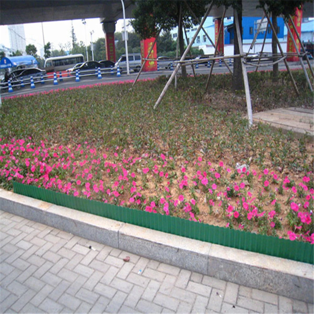 Цветок защищает сад декоративные гибкие легко установка рябь форма Забор DIY трава стена путь подравнивание газона прочный