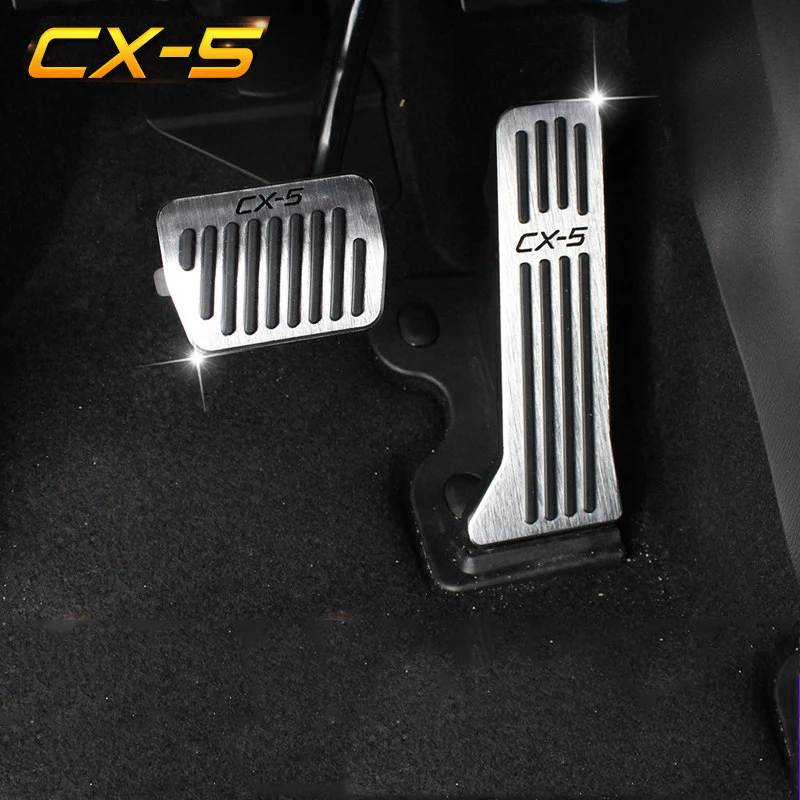 For Mazda CX5 CX-5 KE KF 2013- Car Accelerator Brake Pedal FootRest Pedal Pad No Drill Cover Accessories