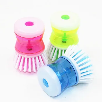 

Kitchen Dish brush Sponge Brush Sponges Scouring Pads Soap Liquid Soap Dispenser Kitchen goods Dishwasher Brush #5