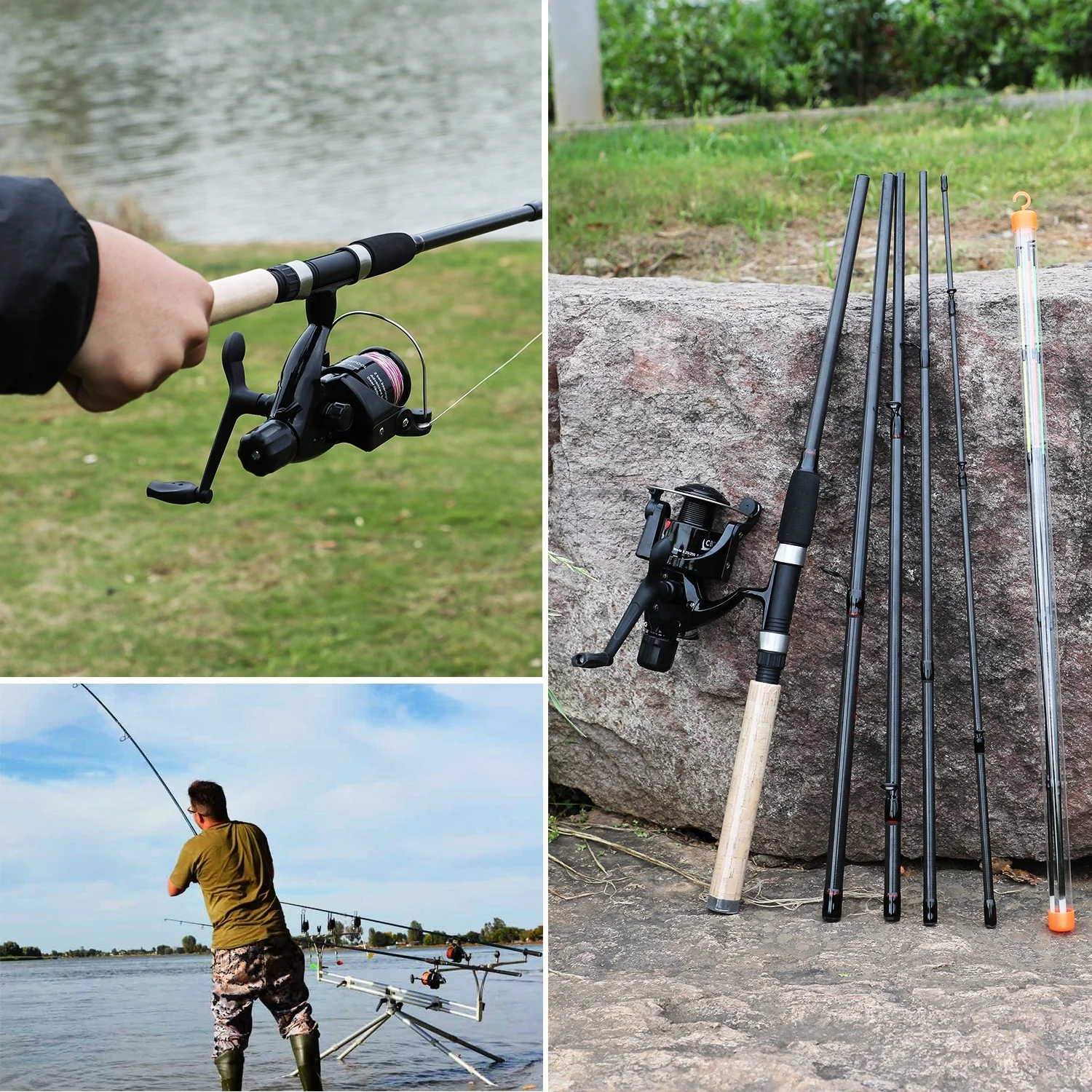 Sougayilang 3.0m Carp Fishing Combo L M H Power Feeder Rod and Carp Reel with With Carp Line Lure Hook Accessories Carrier Bag Sougayilang 3.0m Carp Fishing Combo L M H Power Feeder Rod and Carp Reel with With Carp Line Lure Hook Accessories Carrier Bag