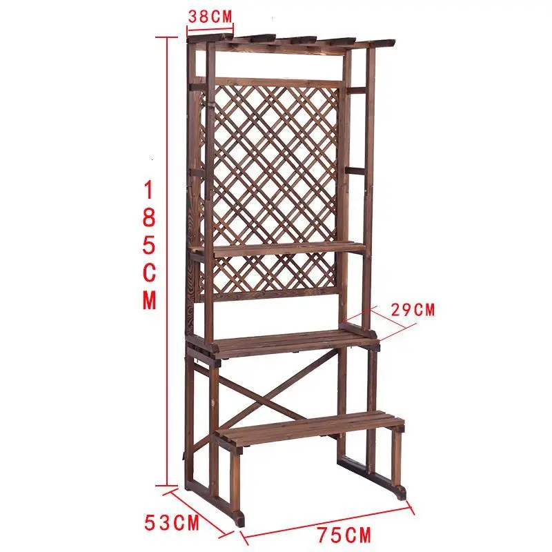 MODEL H Para Macetas Estanteria Jardin для Stojaki Na Kwiaty Etagere Pour Plante Настольный горшок открытый стеллаж балкон Цветочная Полка Подставка для растений - Цвет: MODEL H