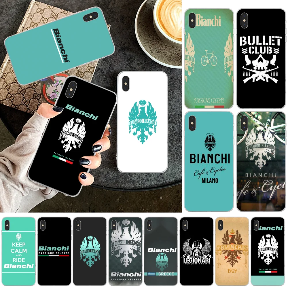 

Viviana bianchi bike logo Soft Shell Phone Case Capa for iPhone 11 pro XS MAX 8 7 6 6S Plus X 5 5S SE XR cover